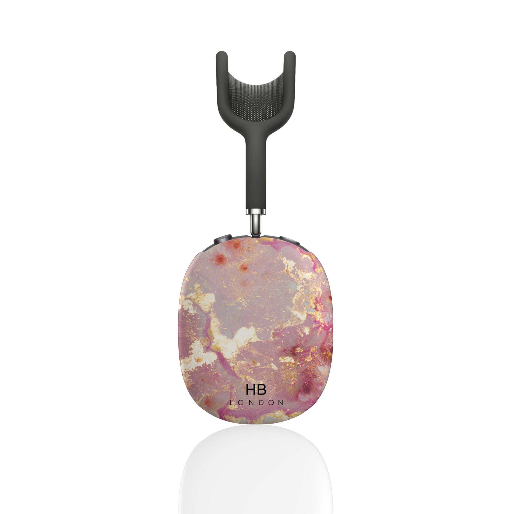 Personalised Pink and Gold Marble AirPod Max Case