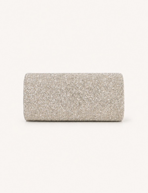 Juliette Silver Beaded Clutch Bag