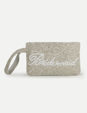 HB London Beaded Grace Wristlet Pouch - Gold