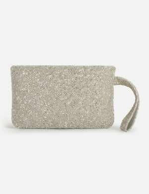 HB London Beaded Grace Wristlet Pouch - Gold