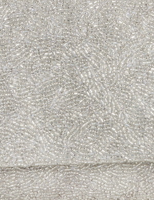 HB London Juliette Beaded Clutch Bag – Silver Inner Personalisation
