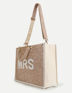 HB London Voyage Beaded Tote Bag - Brown