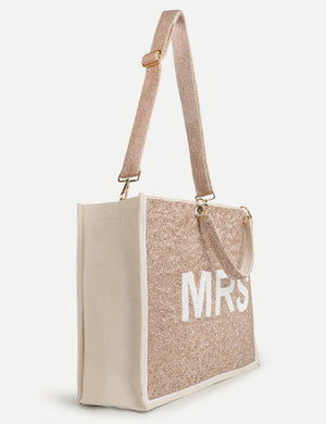 HB London Voyage Beaded Tote Bag - Brown