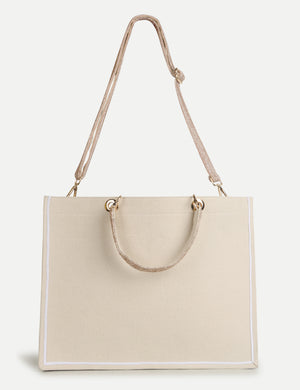 HB London Voyage Beaded Tote Bag - Brown