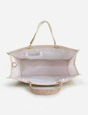 HB London Voyage Beaded Tote Bag - Brown
