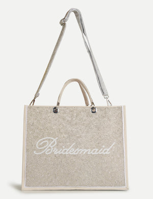 HB London Voyage Beaded Tote Bag - Cream