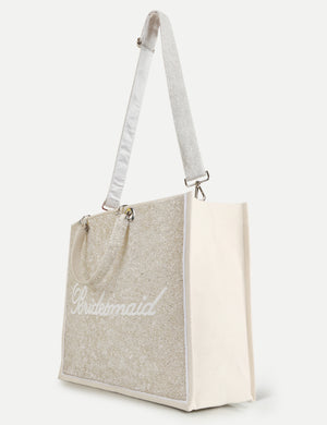 HB London Voyage Beaded Tote Bag - Cream