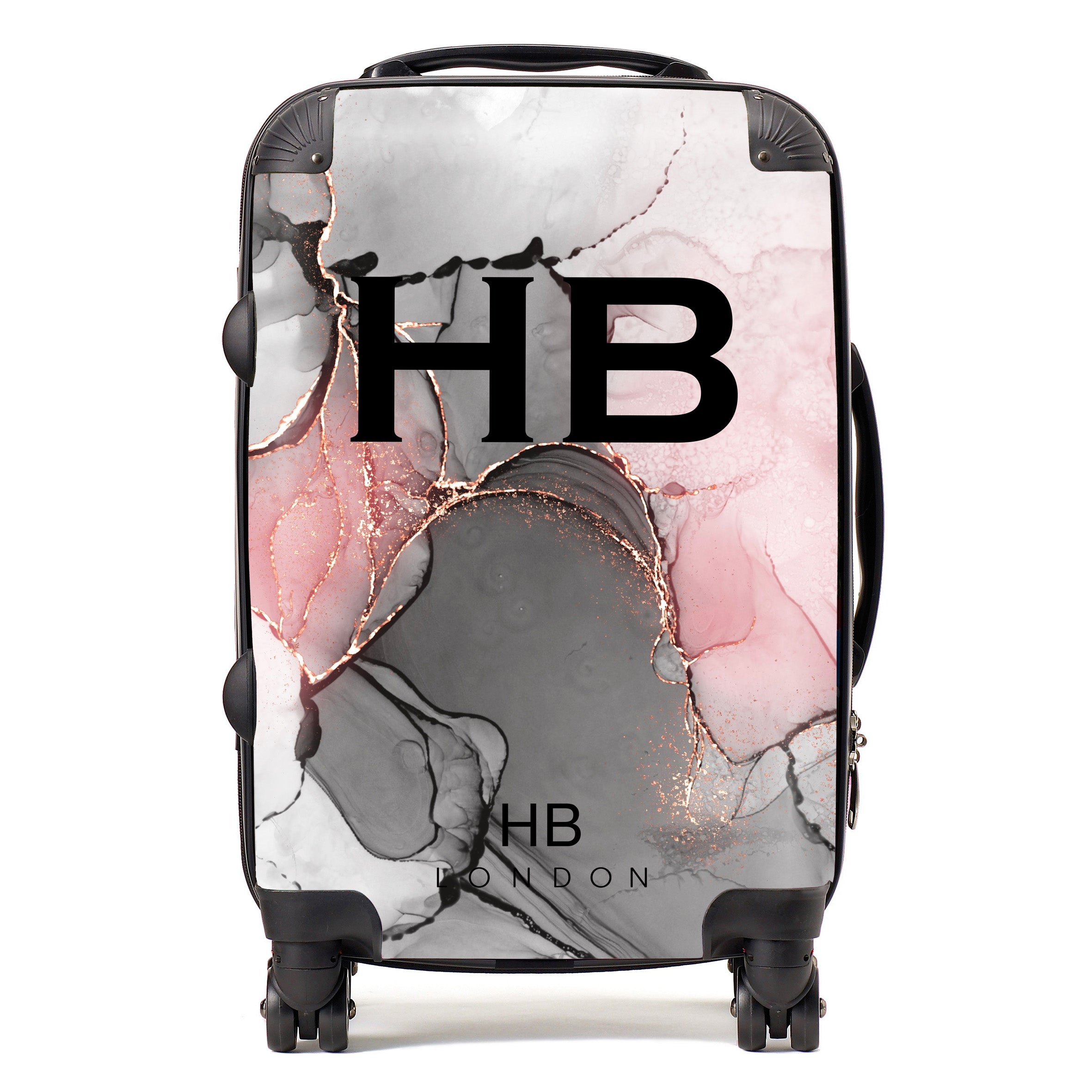 HB LONDON The ORIGINAL Personalised Suitcases Custom Logo Luggage