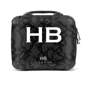 Personalised Black Lace Vanity Case