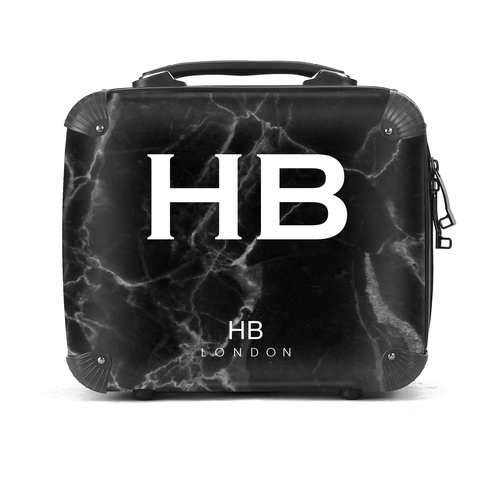 Personalised Black Marble Vanity Case