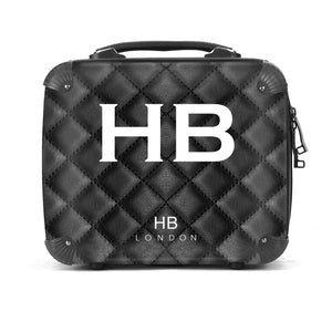 Personalised Black Quilted Vanity Case