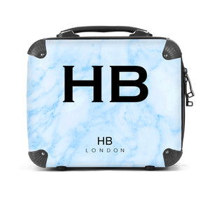 Personalised Blue Marble Vanity Case