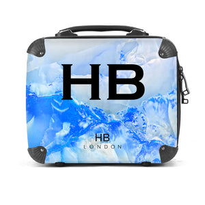 Personalised Blue Onyx Vanity Case