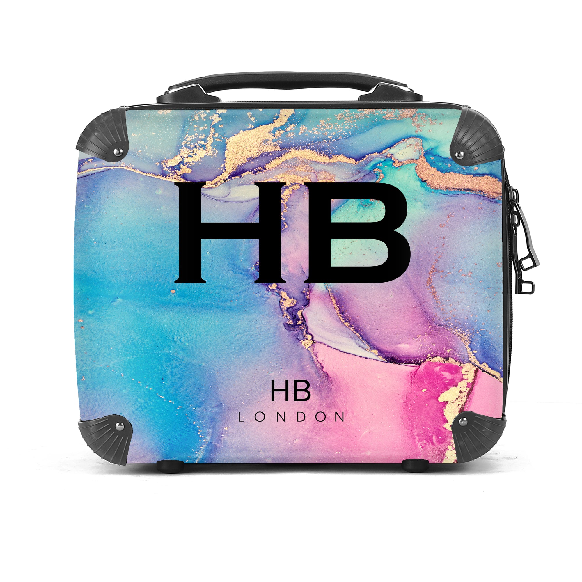 Personalised Cosmic Ink Marble Vanity Case
