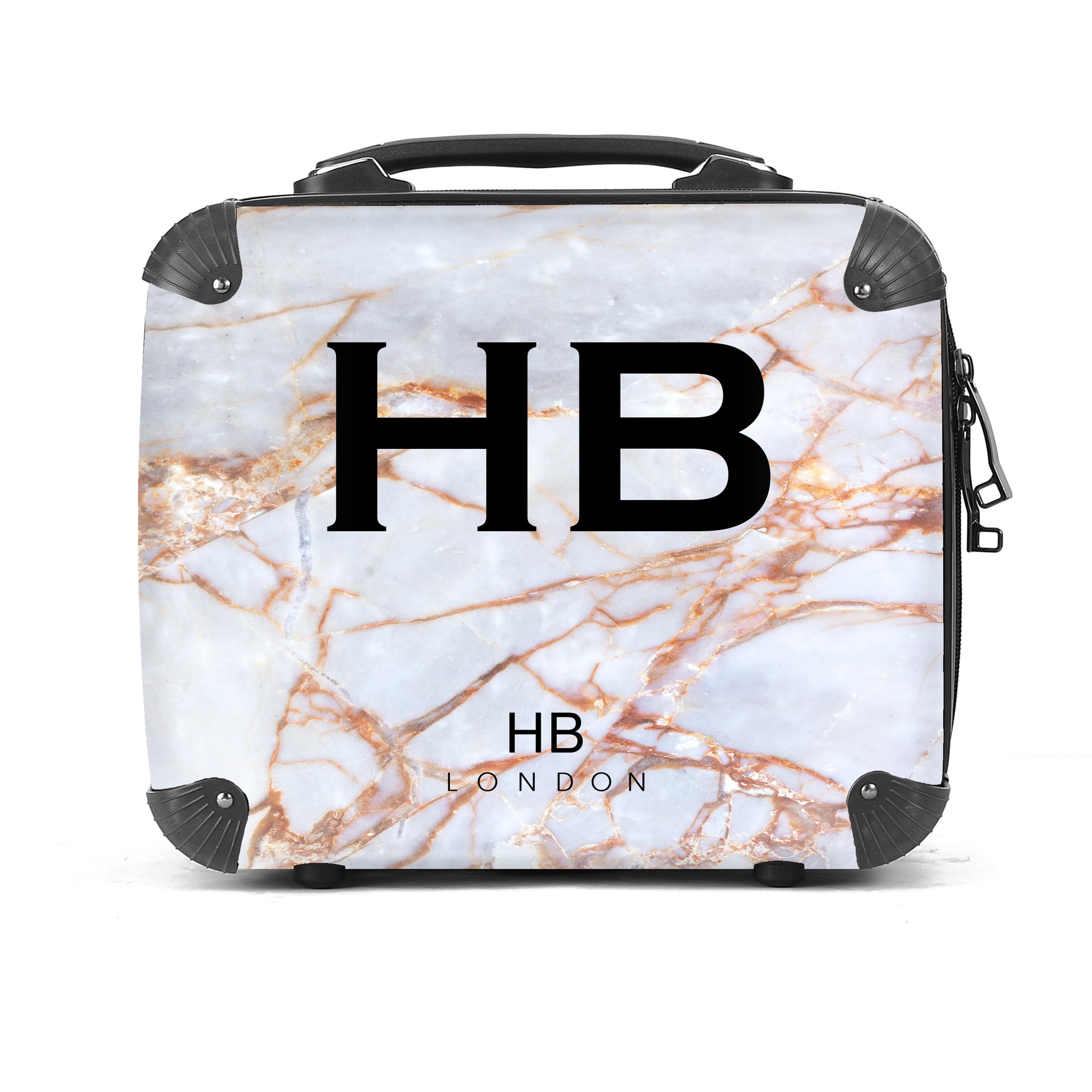 Personalised Natural Shattered Marble Vanity Case