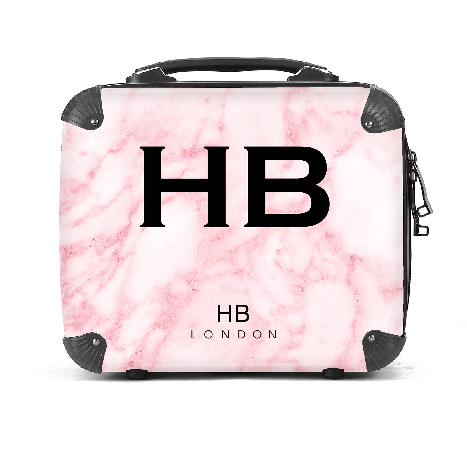 Personalised Pink Marble Vanity Case