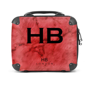 Personalised Red Marble Vanity Case