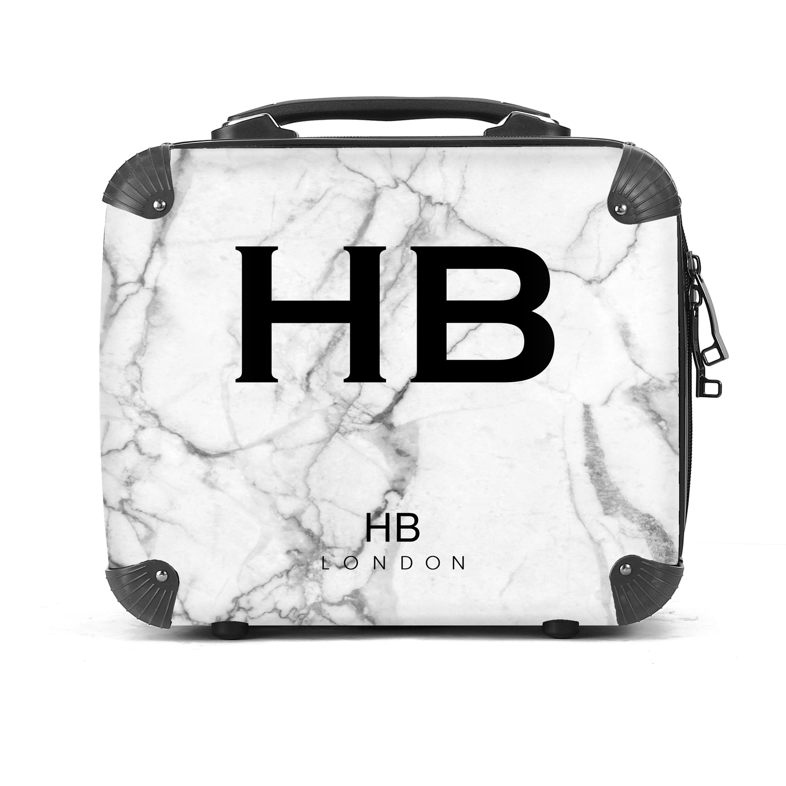 Personalised White Marble Vanity Case
