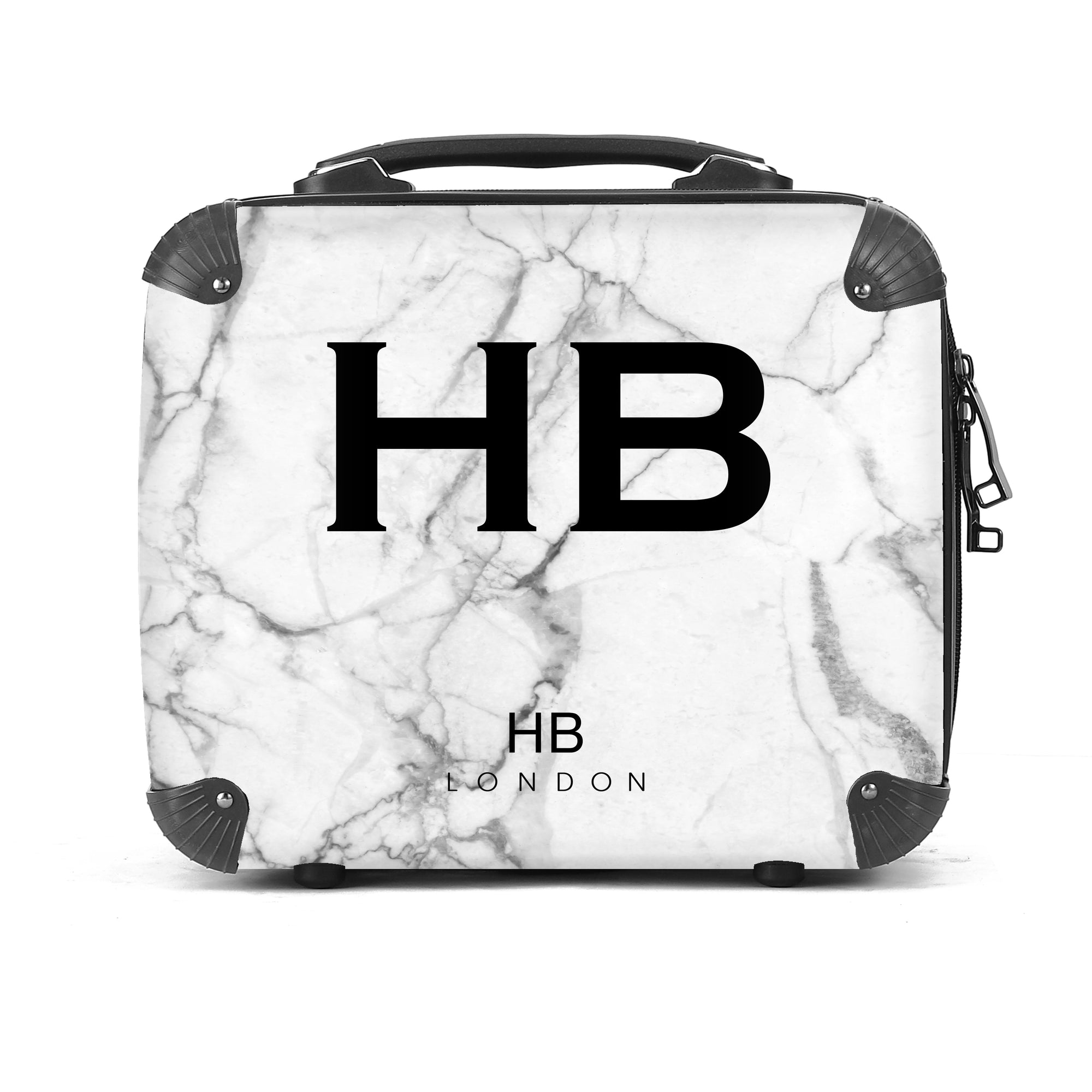 Personalised White Marble Vanity Case