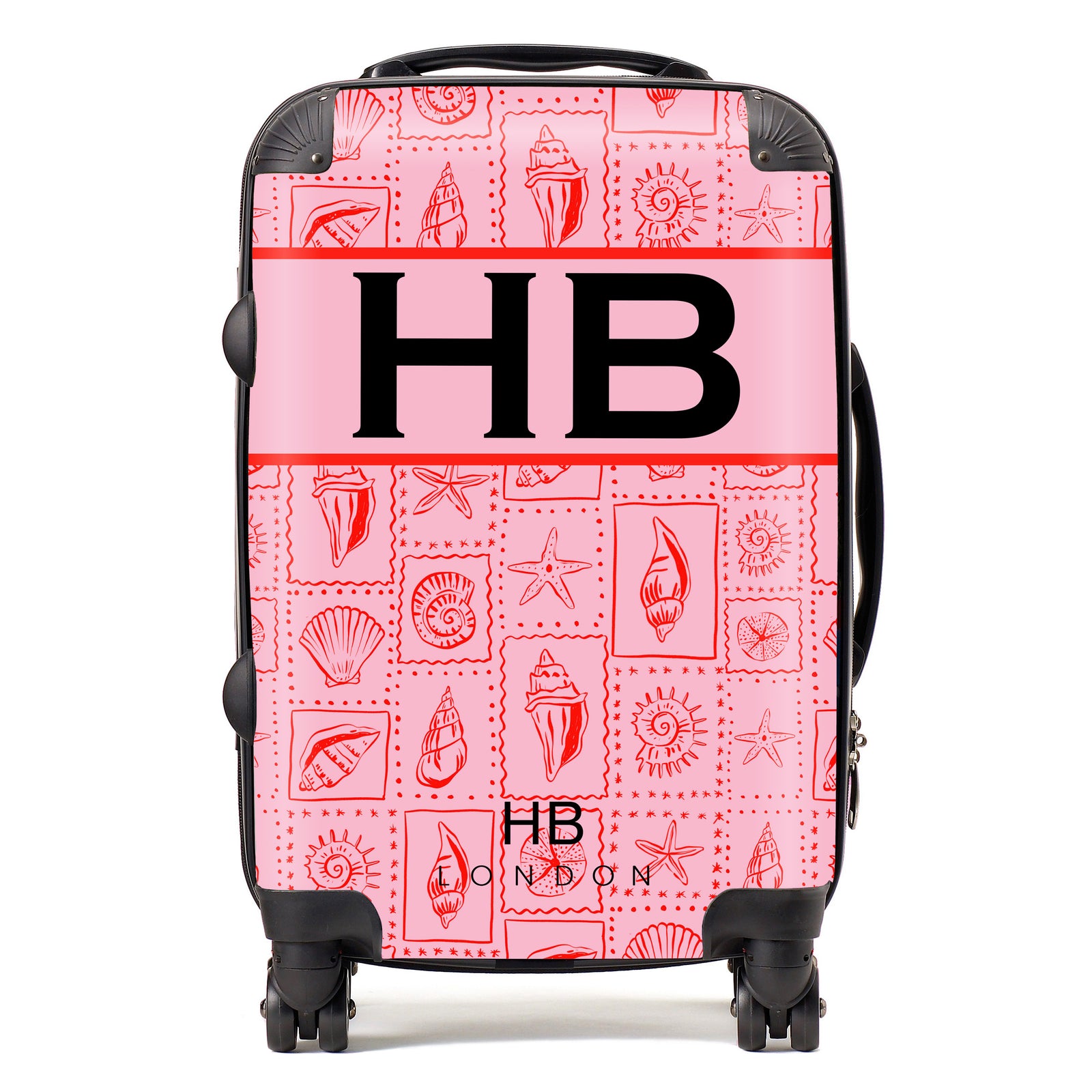 Personalised Sunset Aperitivo with Black Font Initial Suitcase