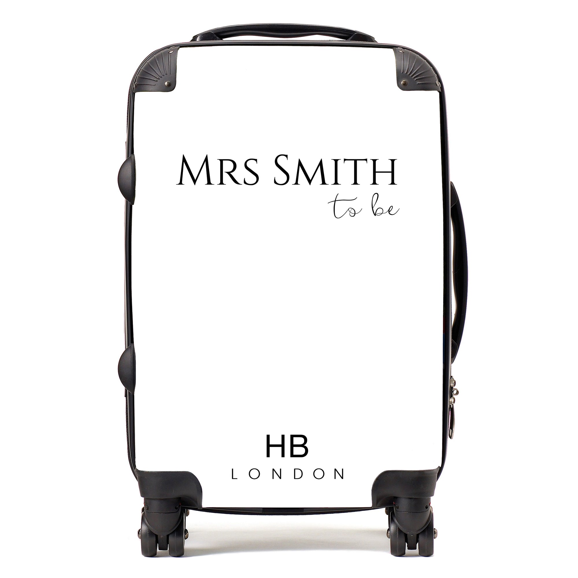Personalised White Bride to Be Suitcase