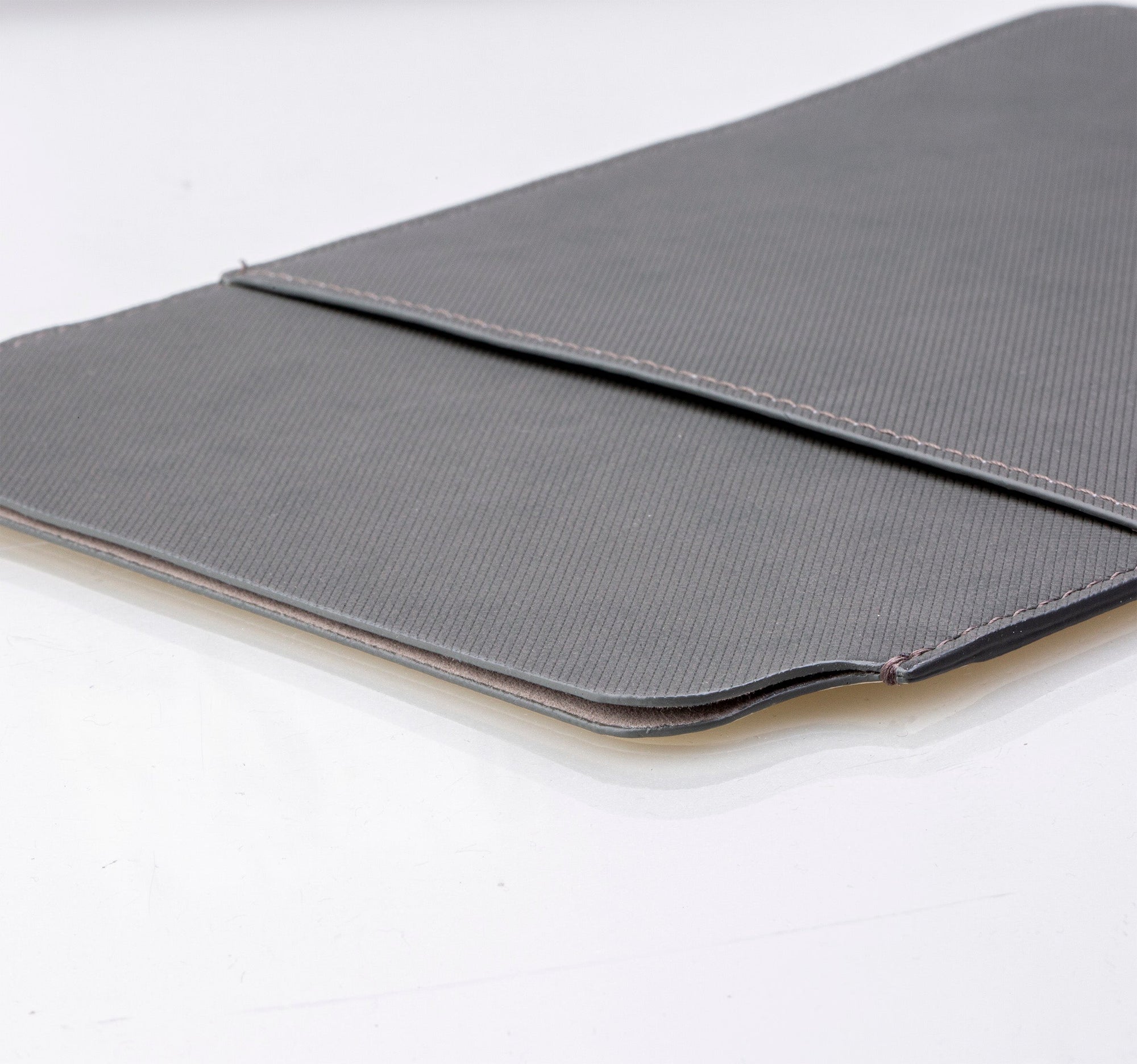 Personalised Grey, Charcoal and Gold Ink Marble with Black Font Initial Tablet/Laptop Pouch