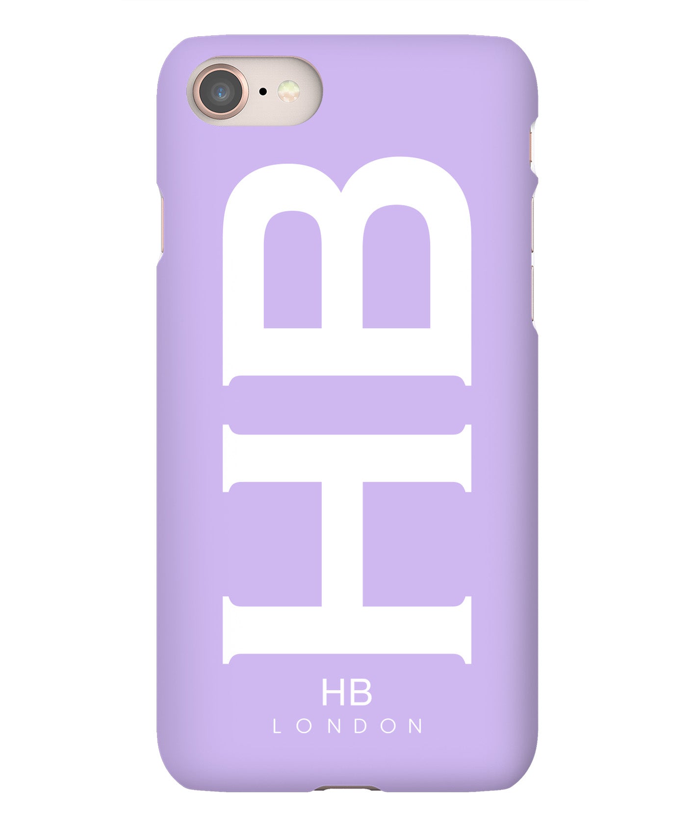 Personalised Lilac XL with White Font Initial Phone Case - HB LONDON