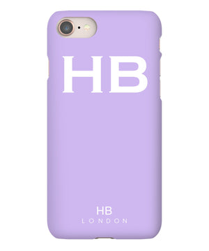 Personalised Lilac with White Font Phone Case - HB LONDON