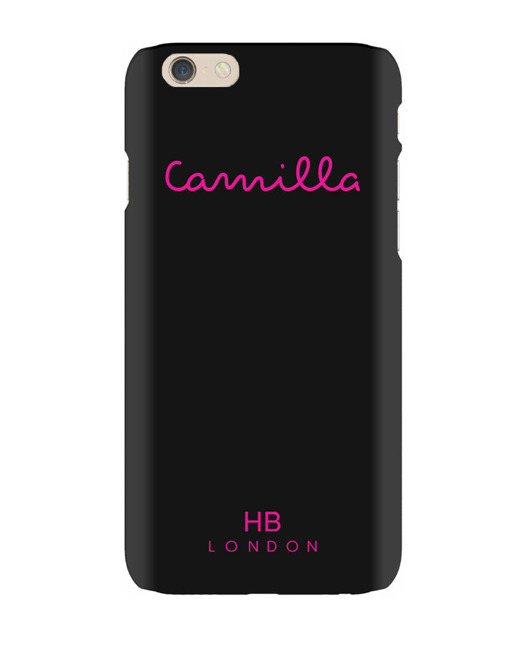 Personalised Black Love Script Phone Case - HB LONDON
