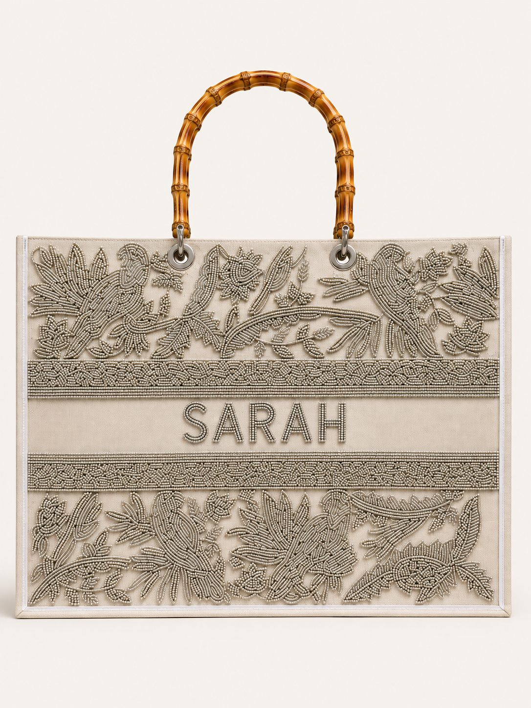 Paradise Personalised Beaded Large Tote Bag