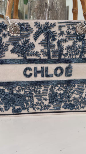 Bengal Personalised Beaded Midi Tote Bag