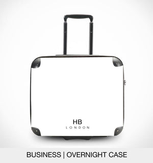 Personalised White BRIDE Suitcase - HB LONDON