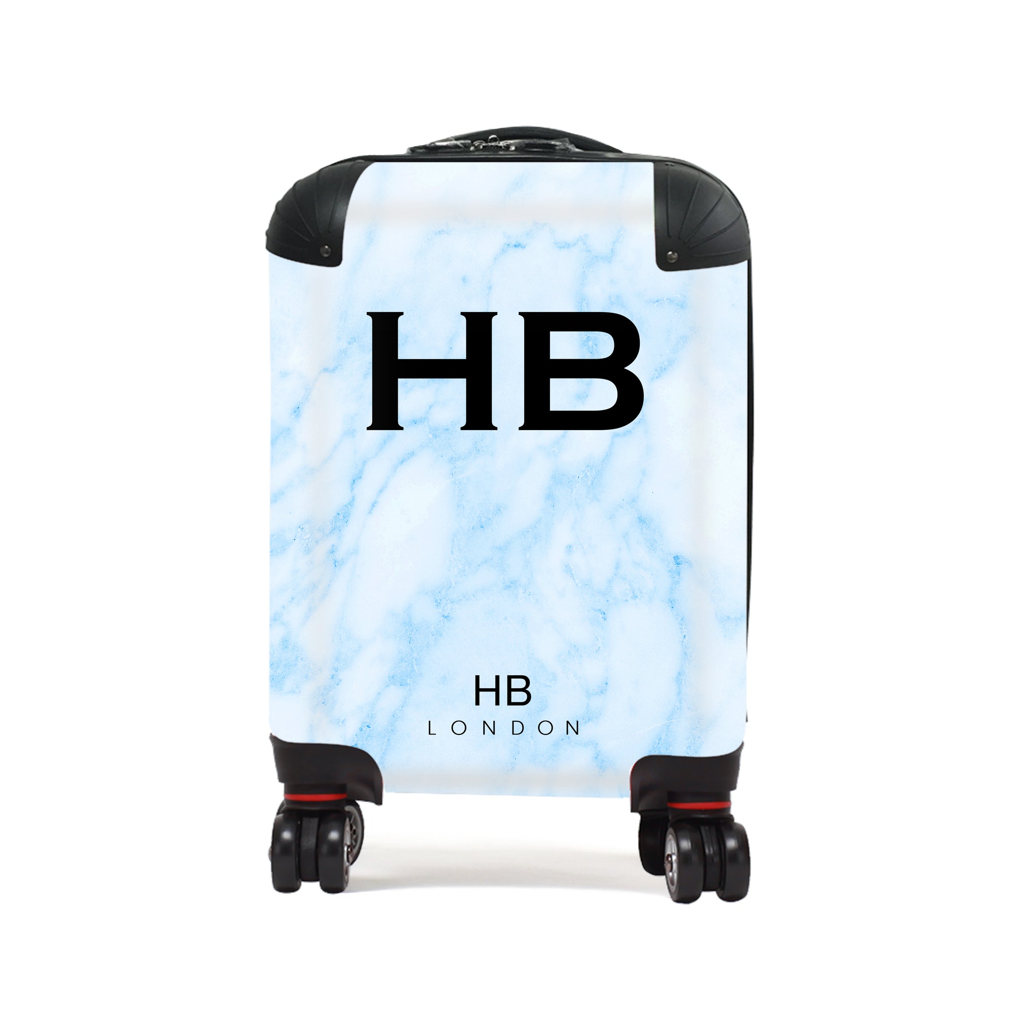 Personalised Blue Marble Children's Suitcase - HB LONDON