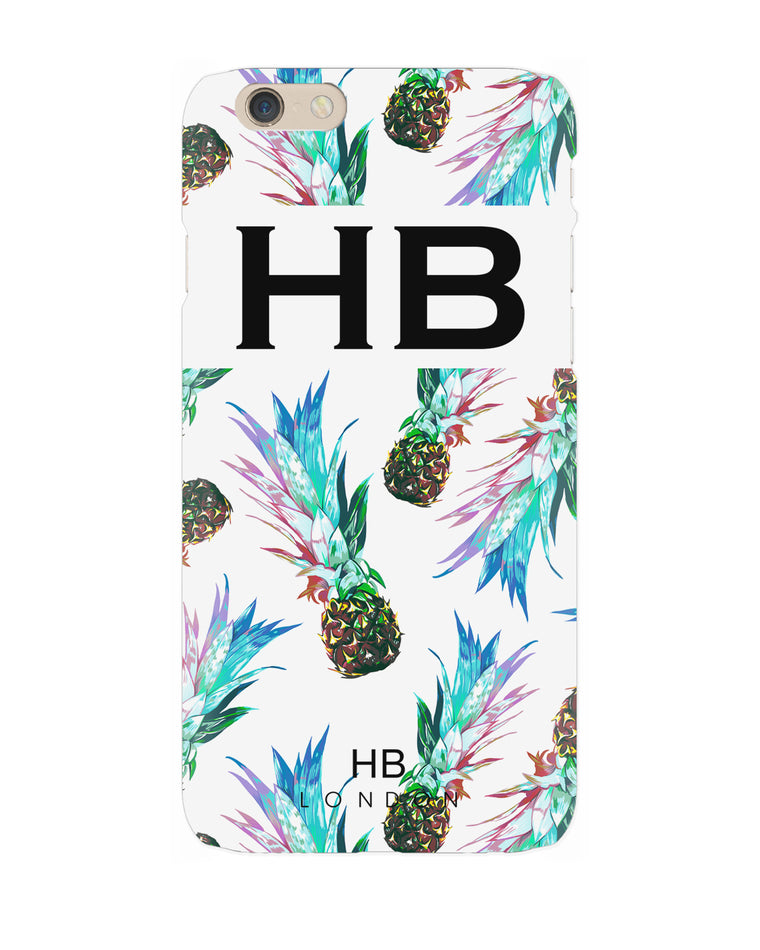 Personalised Pineapple Initial Phone Case - HB LONDON