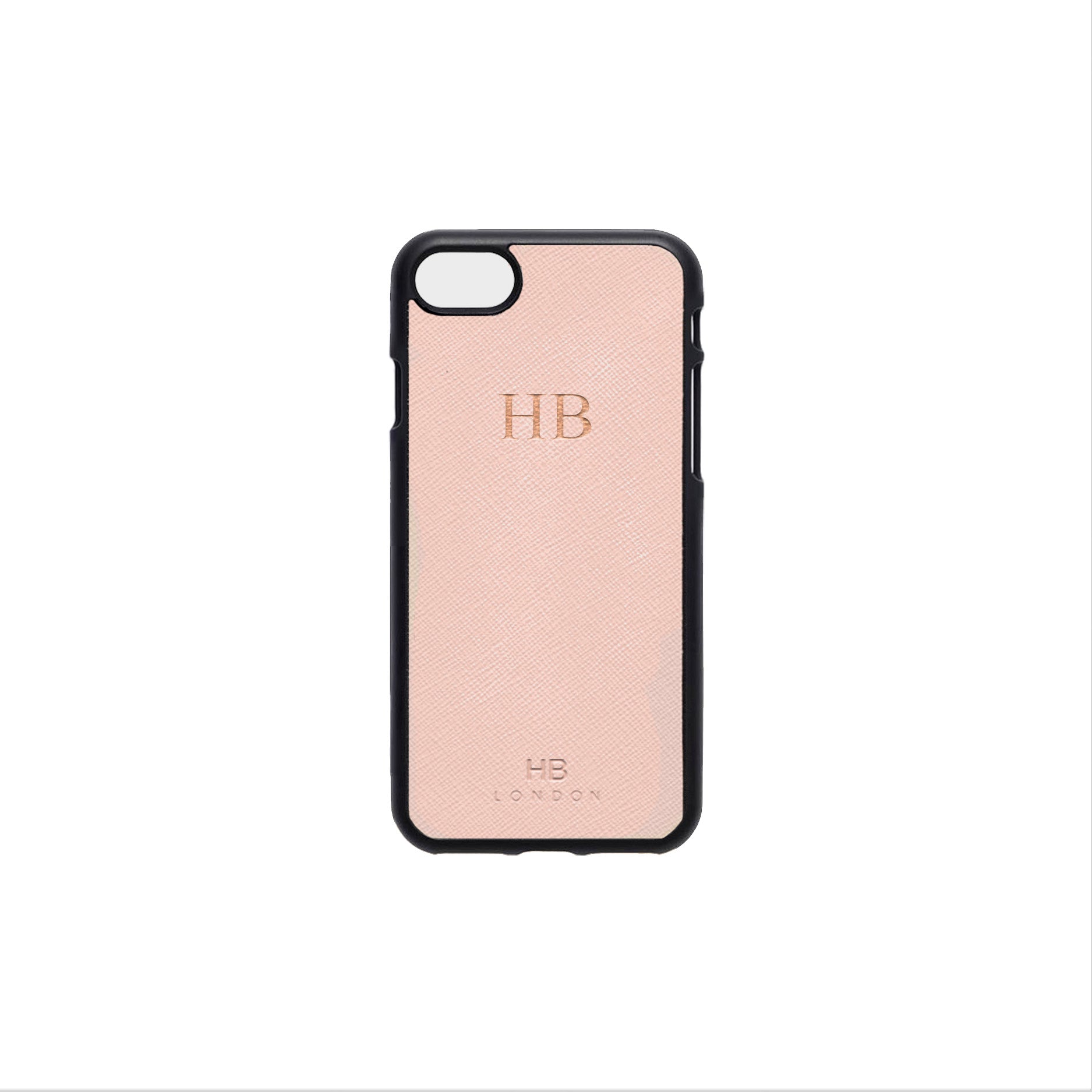 Blush Saffiano Leather iPhone7/8 Phone Case - HB LONDON