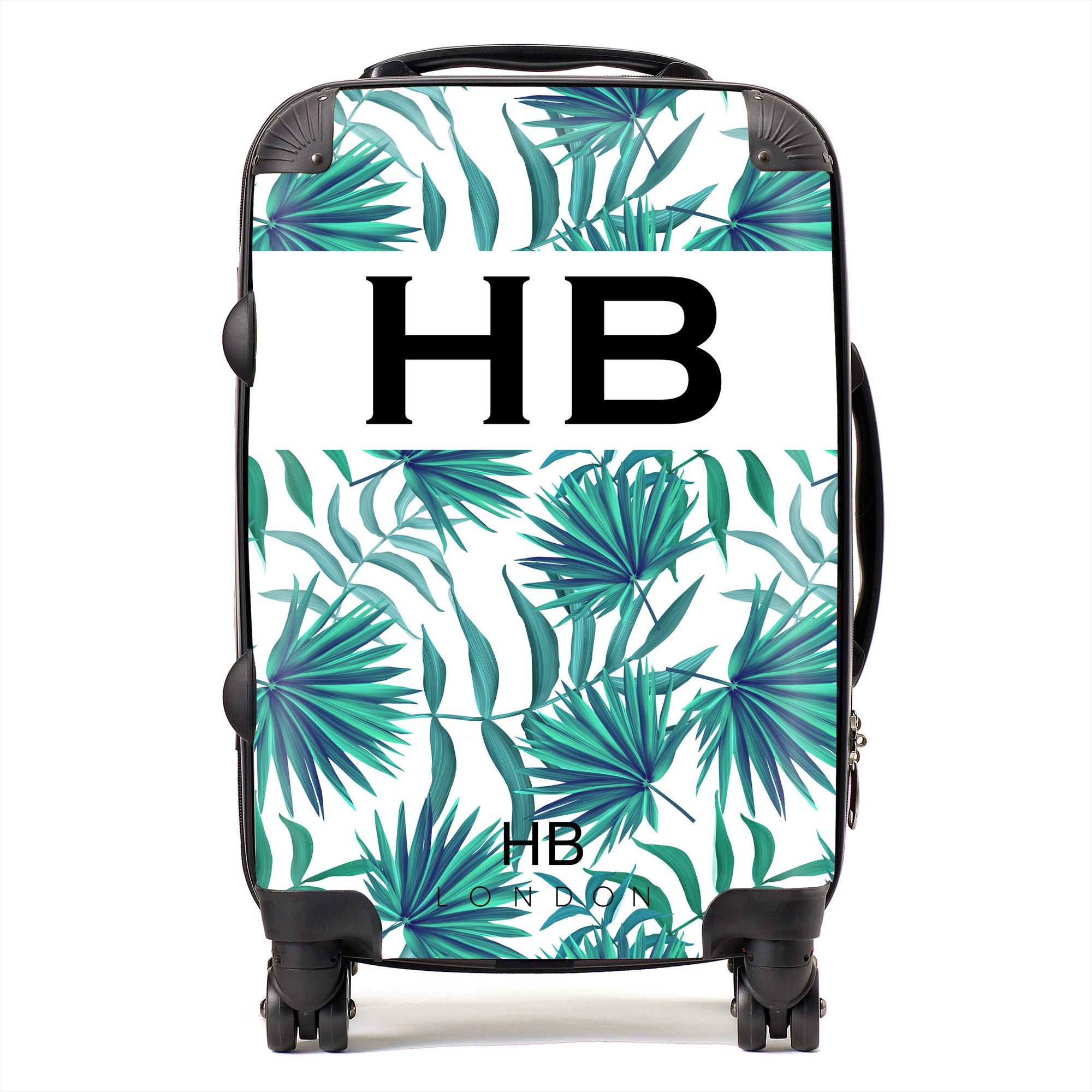 Personalised Palm Print Initial Suitcase - HB LONDON