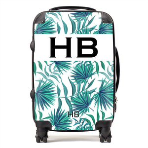 Personalised Palm Print Initial Suitcase - HB LONDON