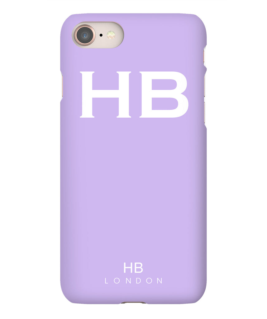 Personalised Lilac with White Font Phone Case - HB LONDON