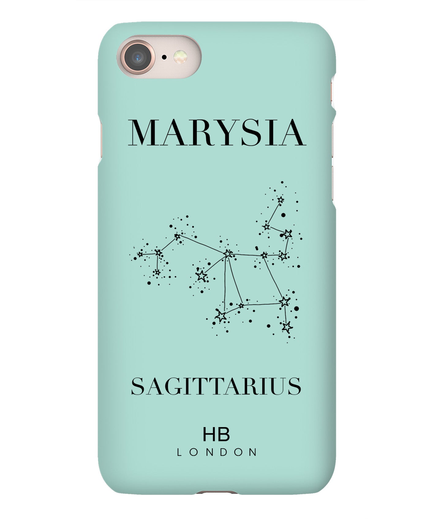 Personalised Sagittarius Phone Case - HB LONDON