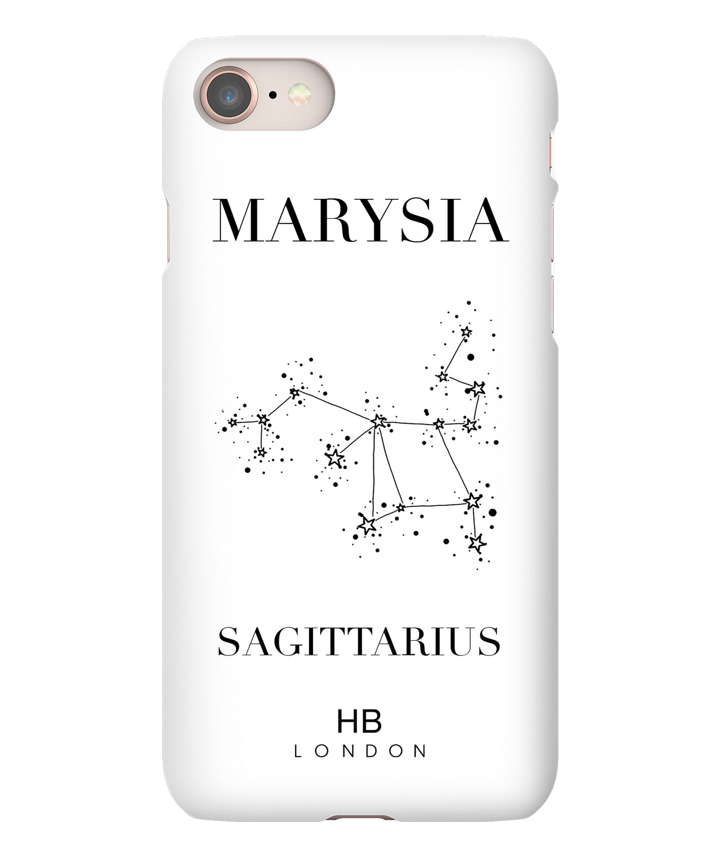 Personalised Sagittarius Phone Case - HB LONDON