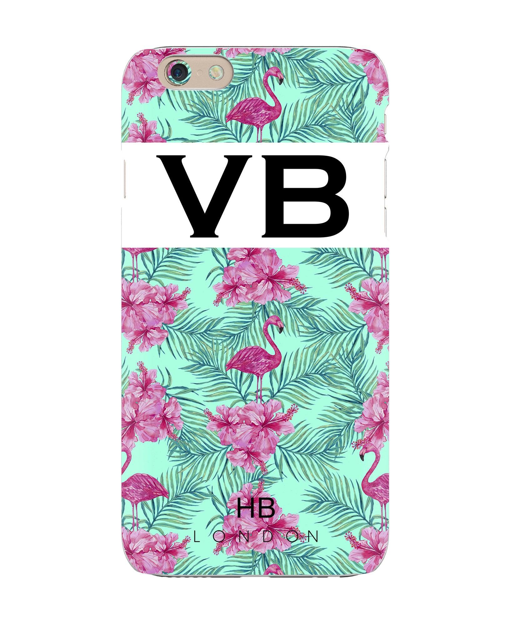 Personalised Tropical Initial iPhone Case HB LONDON
